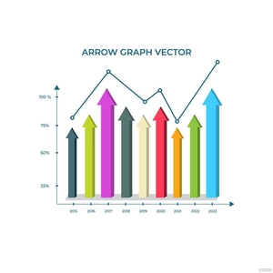 Arrow Graph Vector
