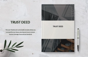 Trust Deed Template