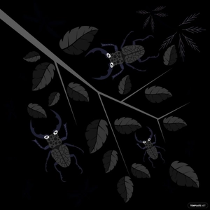 Black Leaf Vector