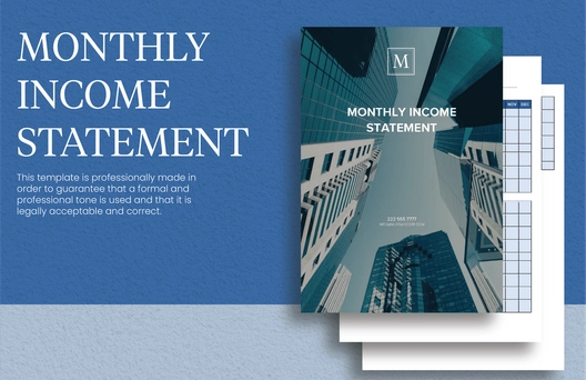 Monthly Income Statement Template