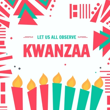 Free Modern Kwanzaa Instagram Post Template to Edit Online