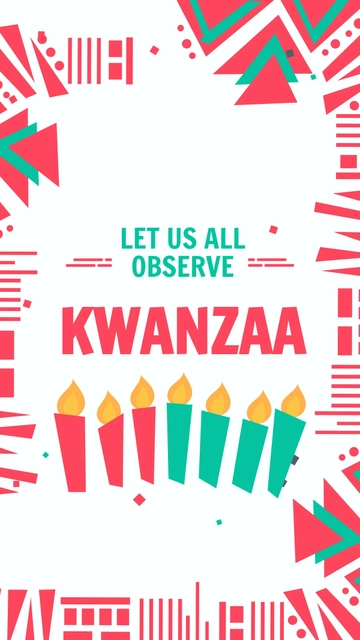 Free Modern Kwanzaa Instagram Story Template to Edit Online