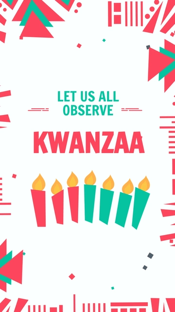 Free Modern Kwanzaa WhatsApp Post Template to Edit Online