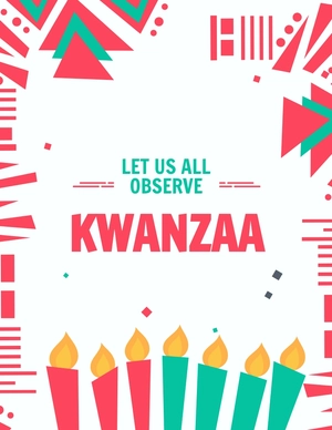 Modern Kwanzaa Flyer Template