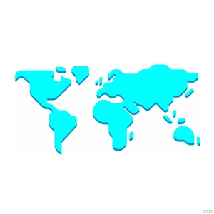 Cartoon World Map Vector