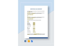 Conditional Sale Agreement Template