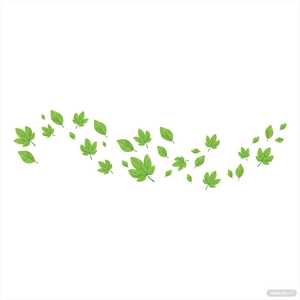 Blowing Leaves Vector