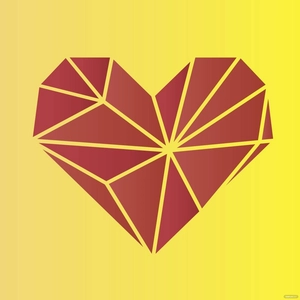 Geometric Heart Illustration