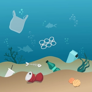 Water Pollution Illustration