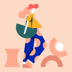 Geometric Fashion Illustration