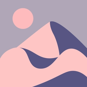 Geometric Landscape Illustration