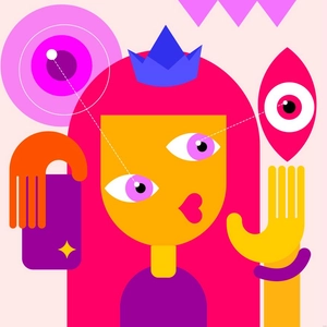 Geometric Face Illustration