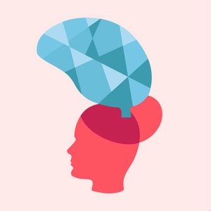 Brain Geometric Illustration