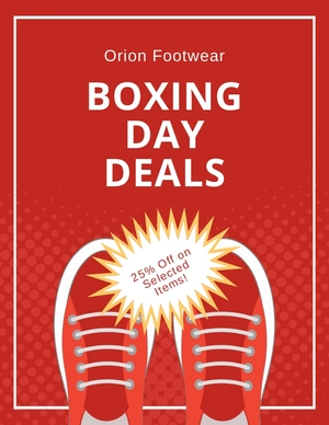 Boxing Day Deals Flyer Template