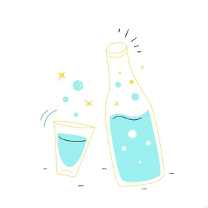Sparkling Water Illustration
