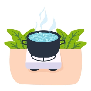 Steam Water Illustration