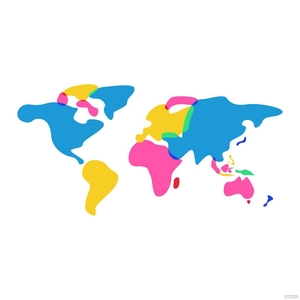 Abstract World Map Vector