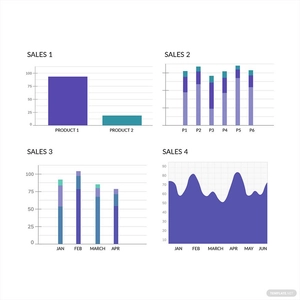 Sales Graph Vector
