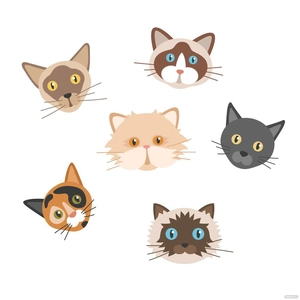 Cat Head Vector