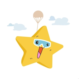 Cartoon Happy Star Illustration