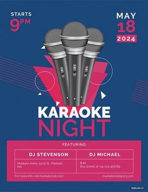 Karaoke Flyer Template