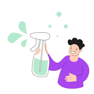 Water Spray Illustration