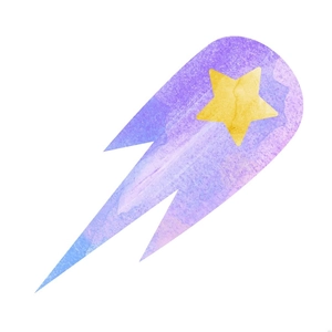 Watercolor Star Illustration
