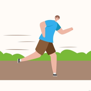 Running Man Vector