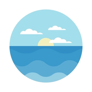 Blue Water Illustration