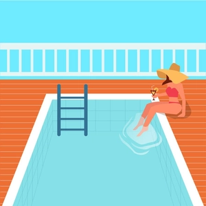 Pool Water Illustration