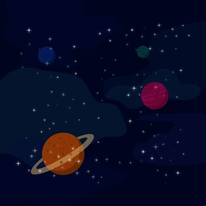 Space and Star Illustration