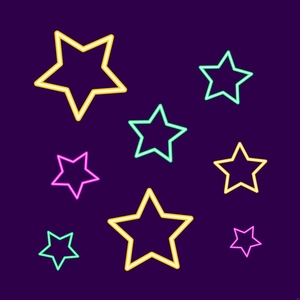 Neon Star Illustration