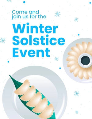 Winter Solstice Event Flyer Template