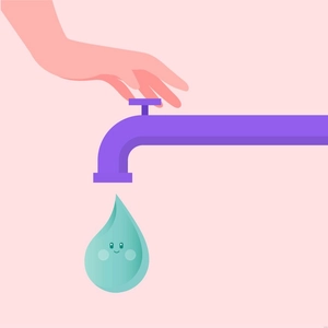 Save Water Illustration
