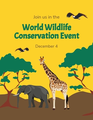 World Wildlife Conservation Event Flyer Template