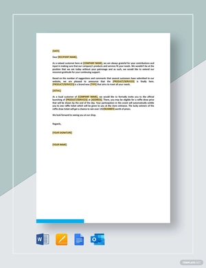 New Product Announcing Letter