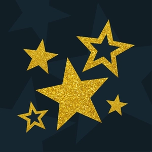 Glitter Star Illustration