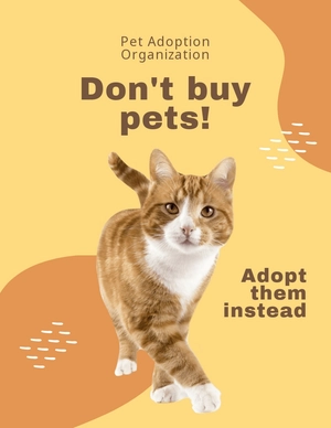 Pet Adoption Flyer Template