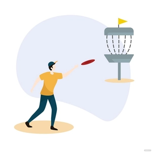 Disc Golf Vector
