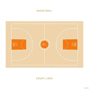 Basketball Lines Vector