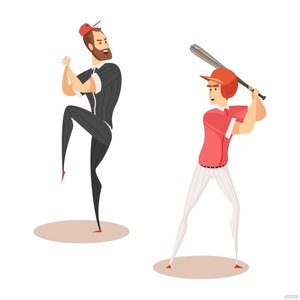 Baseball Player Vector