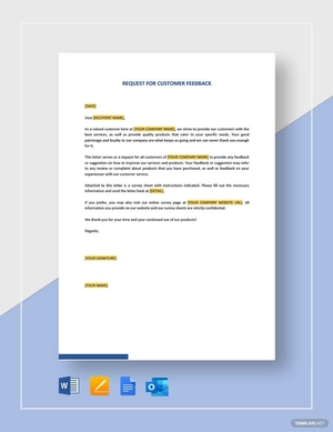 Request for Customer Feedback Template