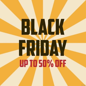 Retro Black Friday Vector