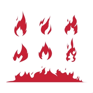 Red Fire Illustration