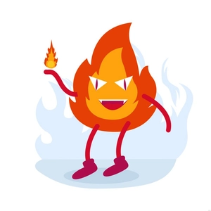 Cartoon Fire Illustration