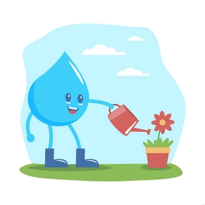 Creative Cartoon Water Illustration