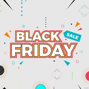 Colorful Black Friday Vector