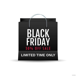 Black Friday Shopping Vector