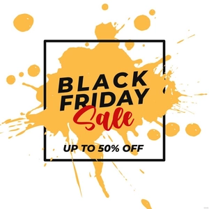 Black Friday Sale Splash Vector