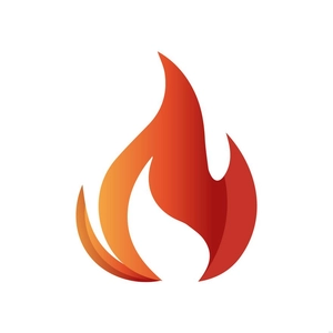 Minimalist Fire Illustration